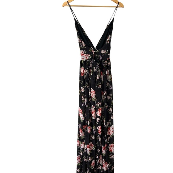 Floral Black Maxi Dress - Picture 5 of 5